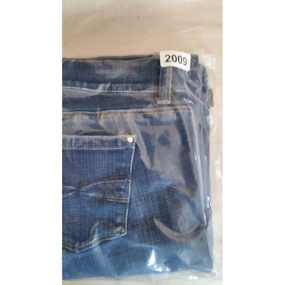 White House Black Market Jeans 26 Blue Flare Noir Stretch Dark‎ Wash - Picture 9 of 11